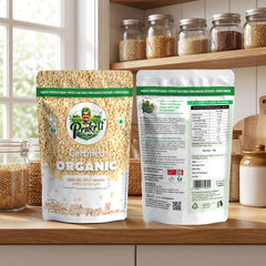 Prakrti Pure Organic Urad Dal Dhuli | Split Black Gram | Plant Protein