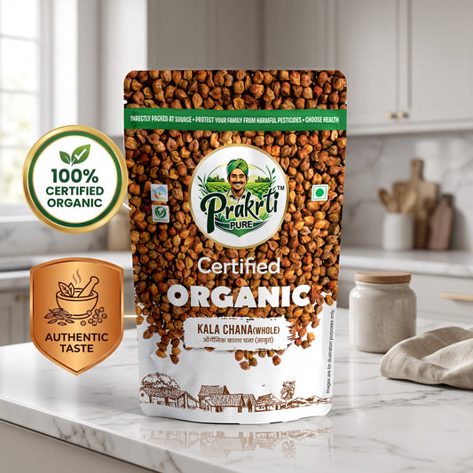 Prakrti Pure Organic Kala Chana | Black Chickpeas | Plant Protein