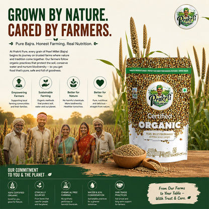 Prakrti Pure Organic Bajra | Whole Pearl Millet | Dietary Fiber