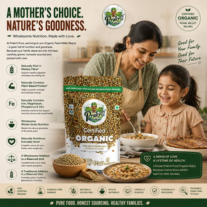 Prakrti Pure Organic Bajra | Whole Pearl Millet | Dietary Fiber