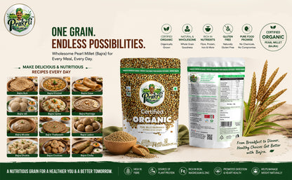 Prakrti Pure Organic Bajra | Whole Pearl Millet | Dietary Fiber