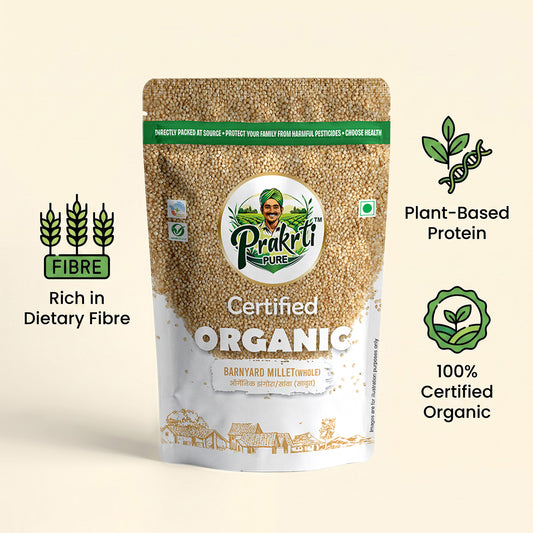 Prakrti Pure Organic Barnyard Millet | Jhangora | Dietary Fiber