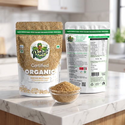 Prakrti Pure Organic Barnyard Millet | Jhangora | Dietary Fiber