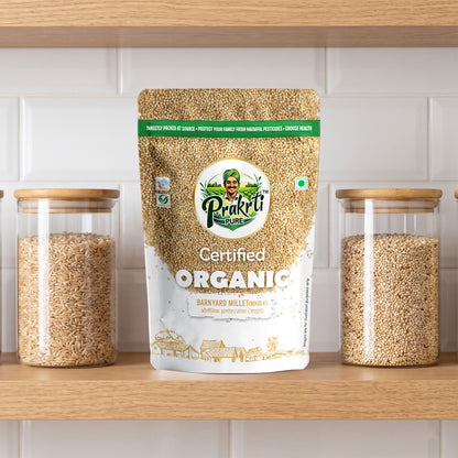 Prakrti Pure Organic Barnyard Millet | Jhangora | Dietary Fiber