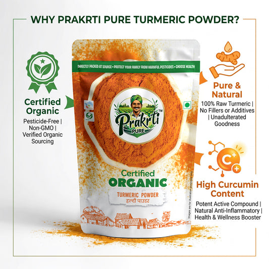 Prakrti Pure Organic Turmeric Powder | Haldi Powder | Curcumin